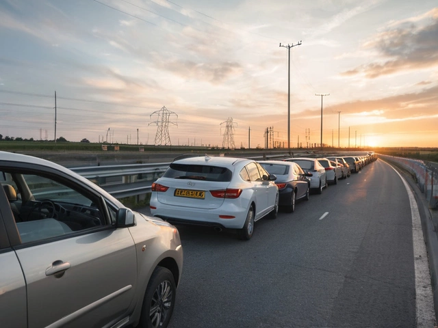 Свыше 1100 автомобилей ожидают въезда на Крымский мост со стороны Тамани